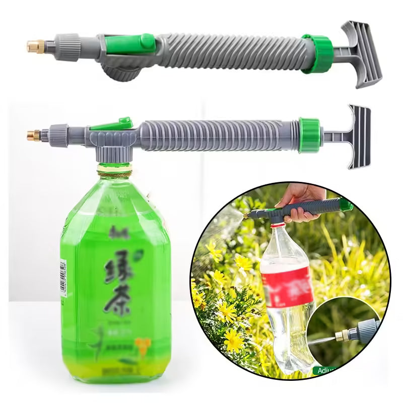 High Pressure Air Pump Manual Sprayer – Adjustable Drink Bottle Spray Head Nozzle for Garden Watering & Agriculture – Versatile Sprayer Tool