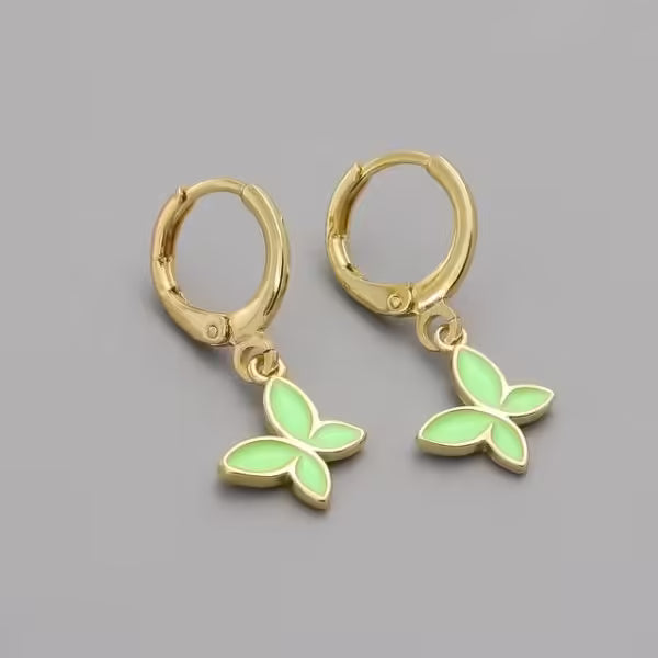 Butterfly Dangle Women Simple Earrings