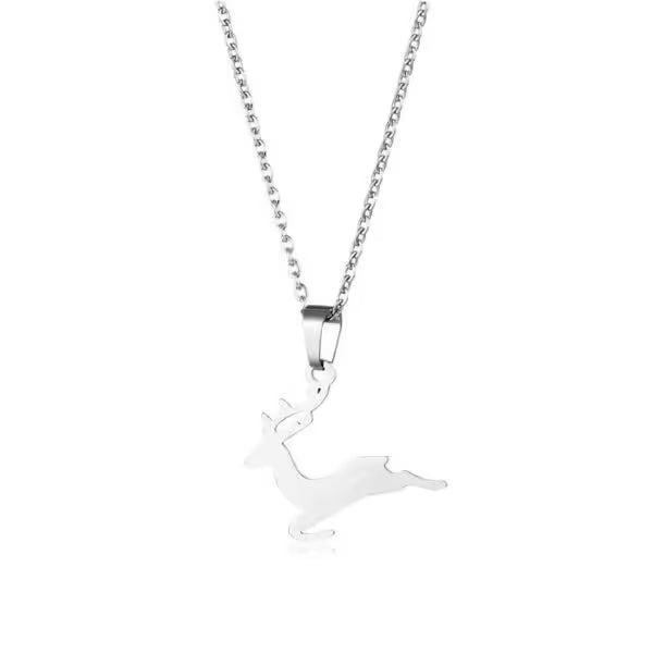 Cartoon Elk Deer Unisex Necklace(EGN183)
