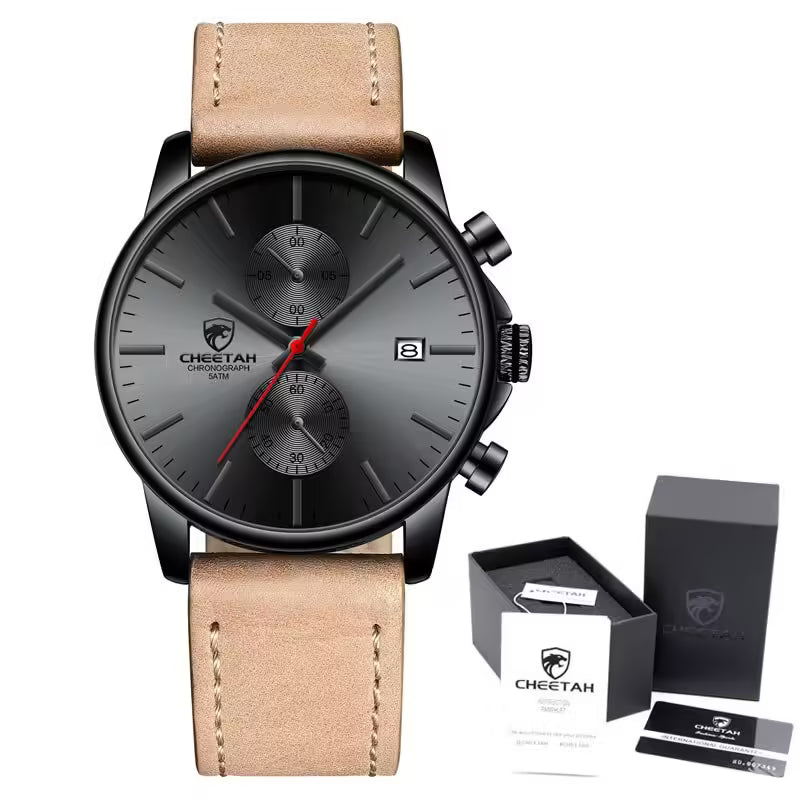 CHEETAH Chronograph Leather Men Watch (CH1604L)