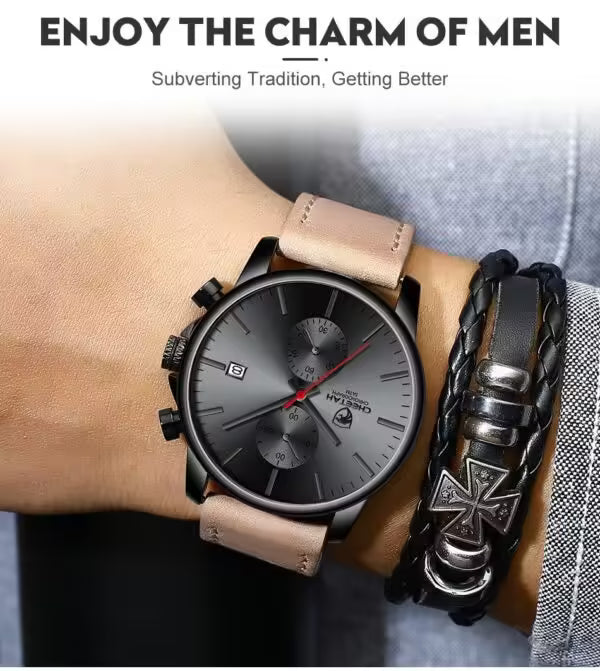 CHEETAH Chronograph Leather Men Watch (CH1604L)