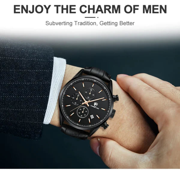 CHEETAH Chronograph Leather Men Watch (CH1607L)