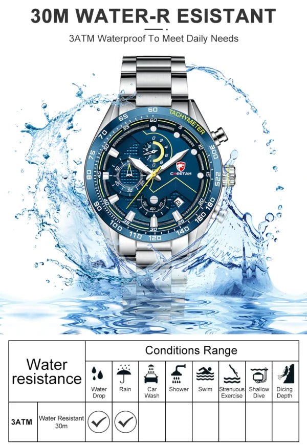 CHEETAH Chronograph Stainless Steel Men Watch (CH1614)