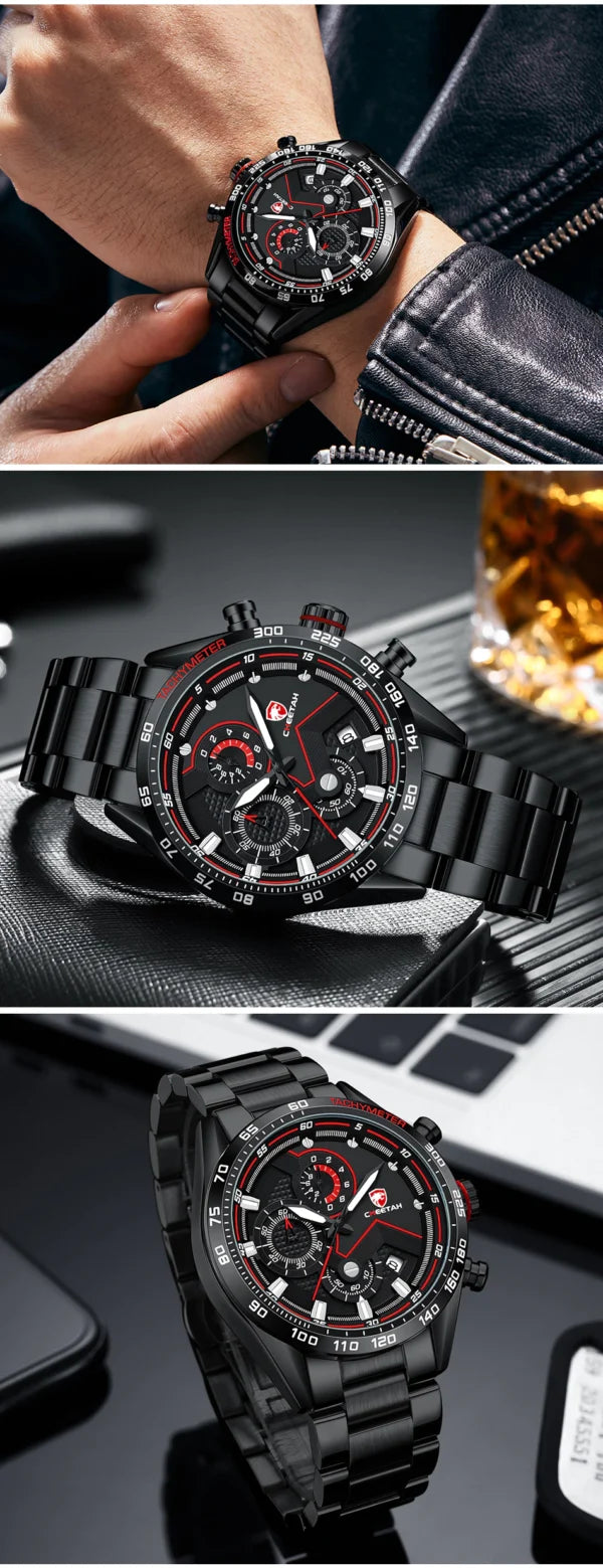 CHEETAH Chronograph Stainless Steel Men Watch (CH1614)