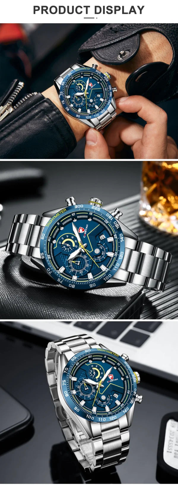 CHEETAH Chronograph Stainless Steel Men Watch (CH1614)