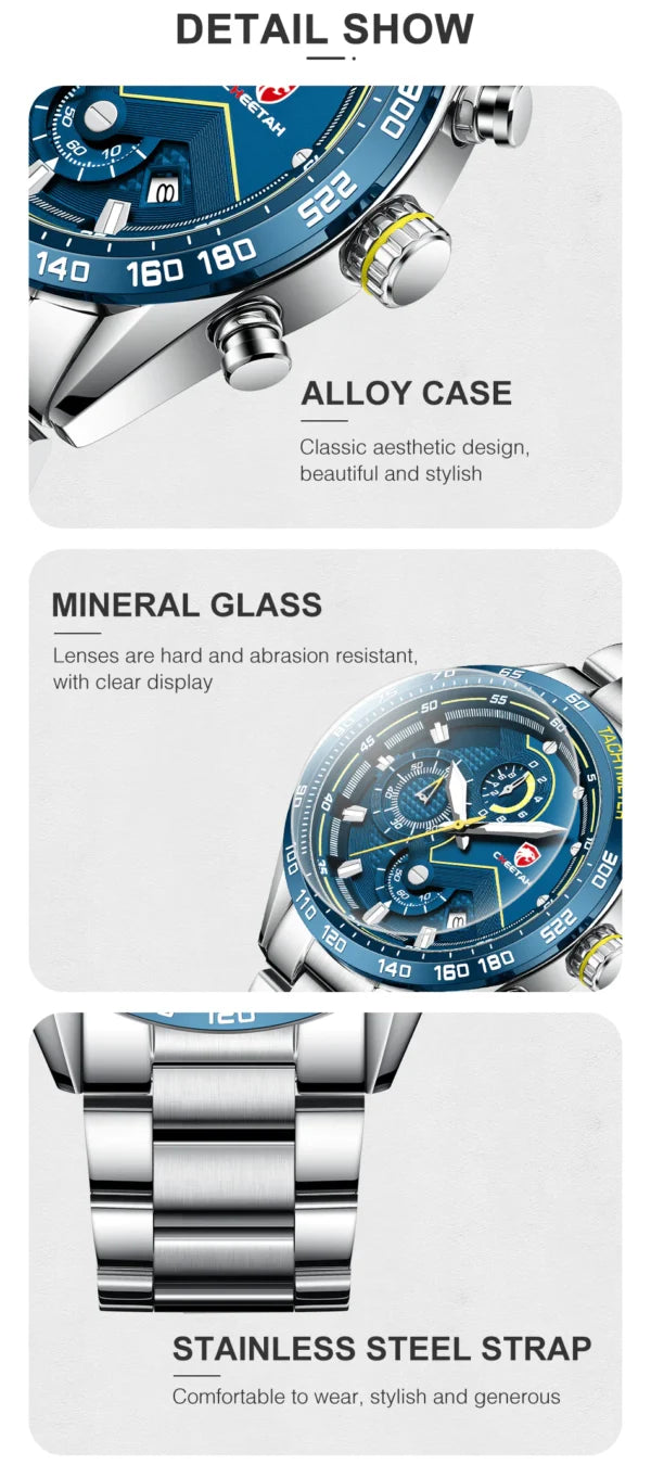 CHEETAH Chronograph Stainless Steel Men Watch (CH1614)