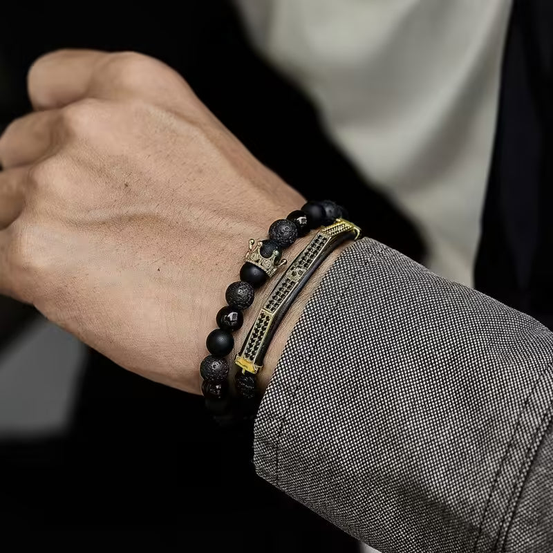 Ensemble de bracelets classiques faits main en perles (EGBT153)