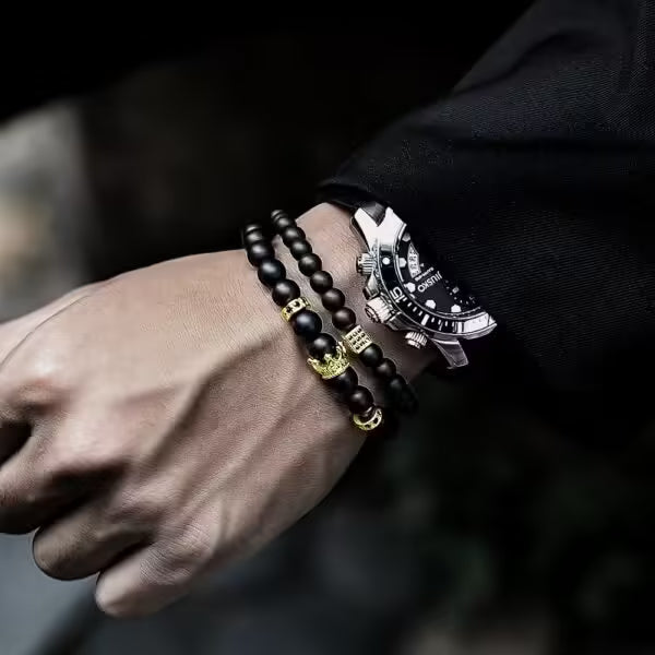 Ensemble de bracelets classiques faits main en perles (EGBT165)