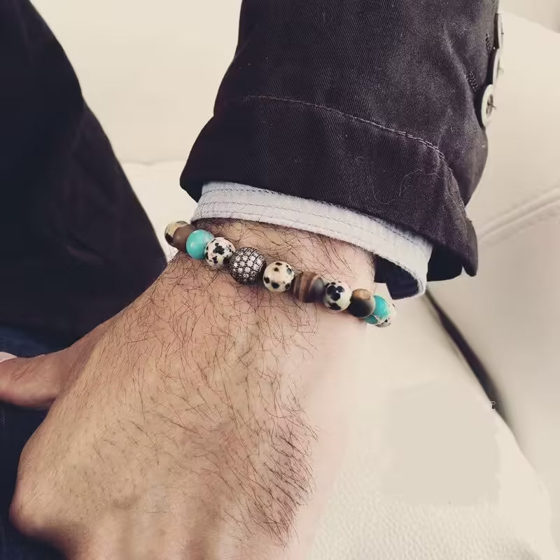 Colorful Disco Ball Beads Bracelet (EGBT094)