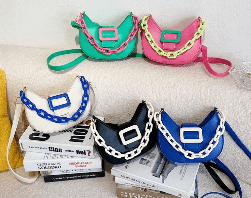 Contrast color Fashion Chain Women’s Handbag (EGB193)