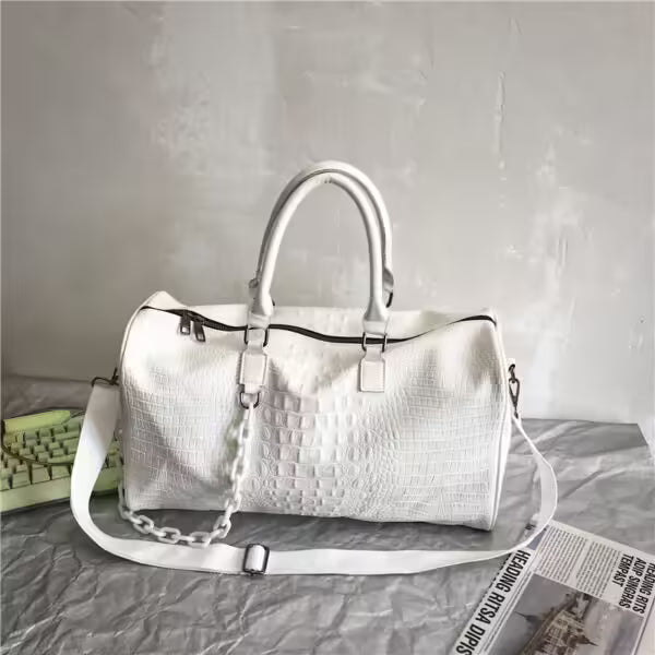 Crocodile Pattern PU Leather Unisex Hand Bag (EGB160)