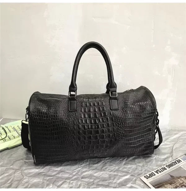 Crocodile Pattern PU Leather Unisex Hand Bag (EGB160)