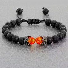 Bracelet ajustable Shamballa en perles et pierres naturelles Crown x Beads (EGBT285)