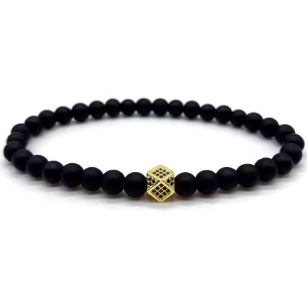 سوار من الخرز على شكل مكعب (EGBT312)