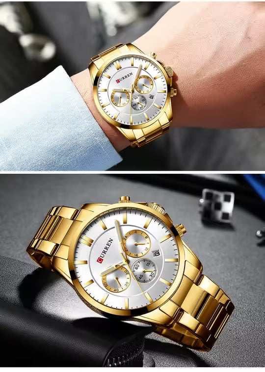 ساعة كورين كرونوغراف للرجال من الفولاذ المقاوم للصدأ (CU 8358)