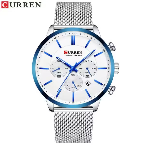 ساعة CURREN كرونوغراف من الفولاذ المقاوم للصدأ (CU1234)