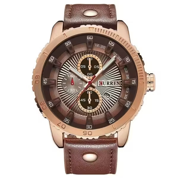 Montre en cuir élégante pour homme CURREN (CU 8206)