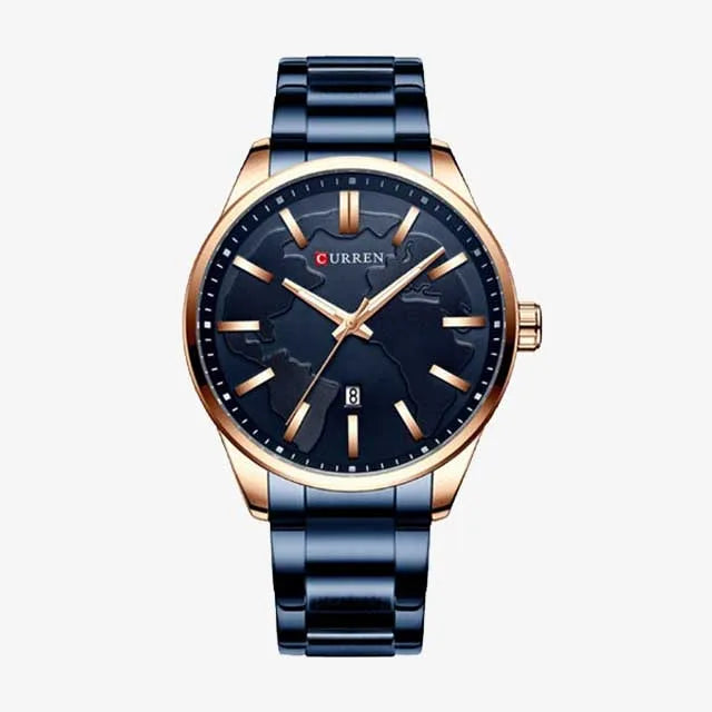 curren men map stainless watch cu8366 gallery img 6 jpg