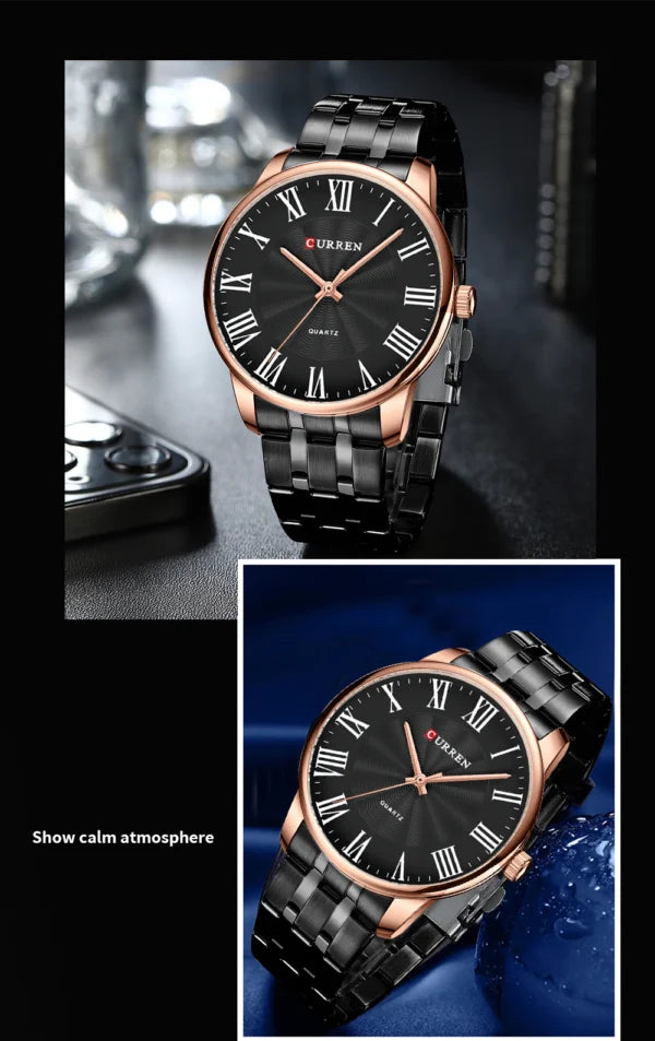 curren roman dial new classical watch 8422 gallery img 1