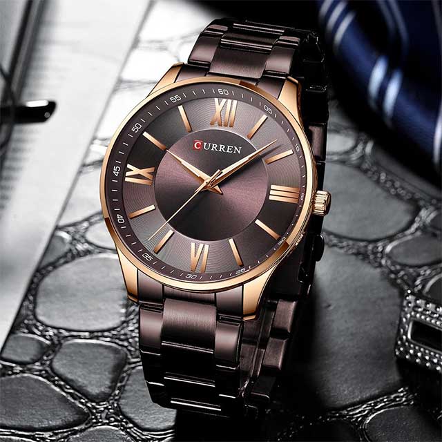 curren roman numbers stainless steel men watch cu8383 gallery img 19