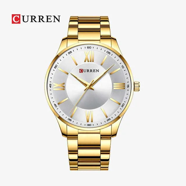 curren roman numbers stainless steel men watch cu8383 gallery img 5 jpg