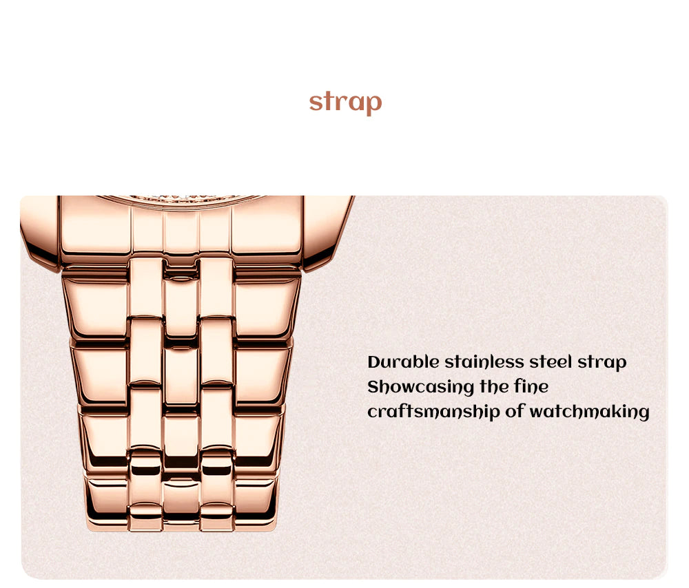 ساعة CURREN النسائية المصنوعة من الفولاذ المقاوم للصدأ (9086)