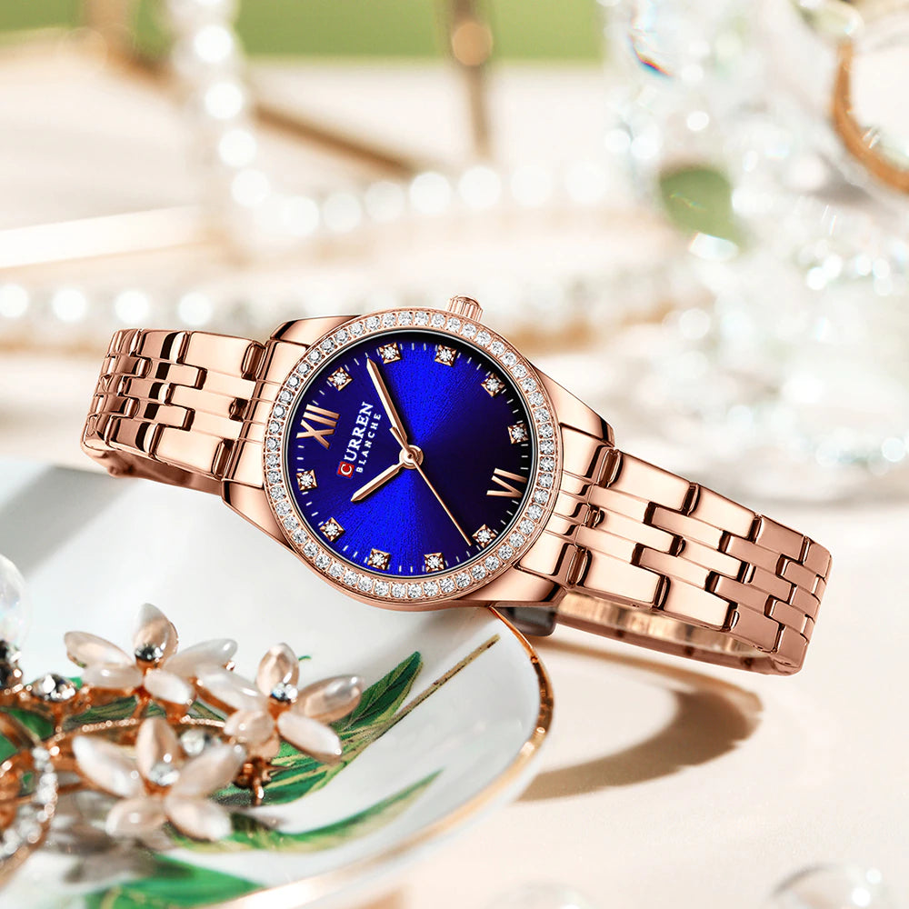 ساعة CURREN النسائية المصنوعة من الفولاذ المقاوم للصدأ (9086)