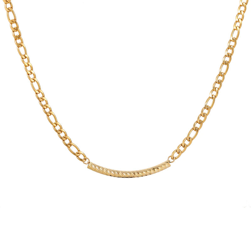 curved chain women necklace egn044 featured img