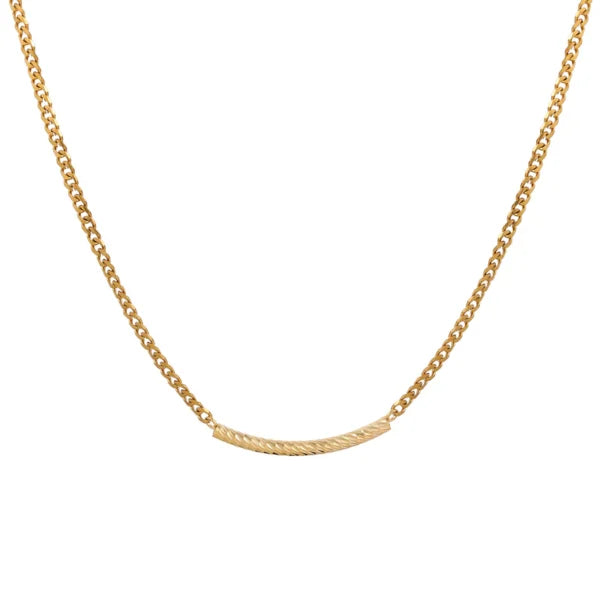 curved chain women necklace egn044 gallery img 3