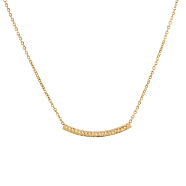 curved chain women necklace egn044 gallery img 4