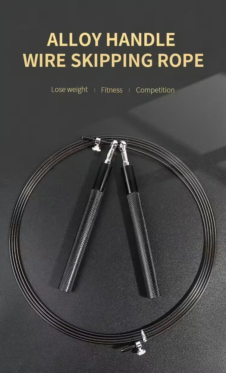 Speed Jump Rope with 360° Swivel Ball Bearings | Adjustable Steel Coated Rope for Fitness, Boxing, & Skipping Workouts