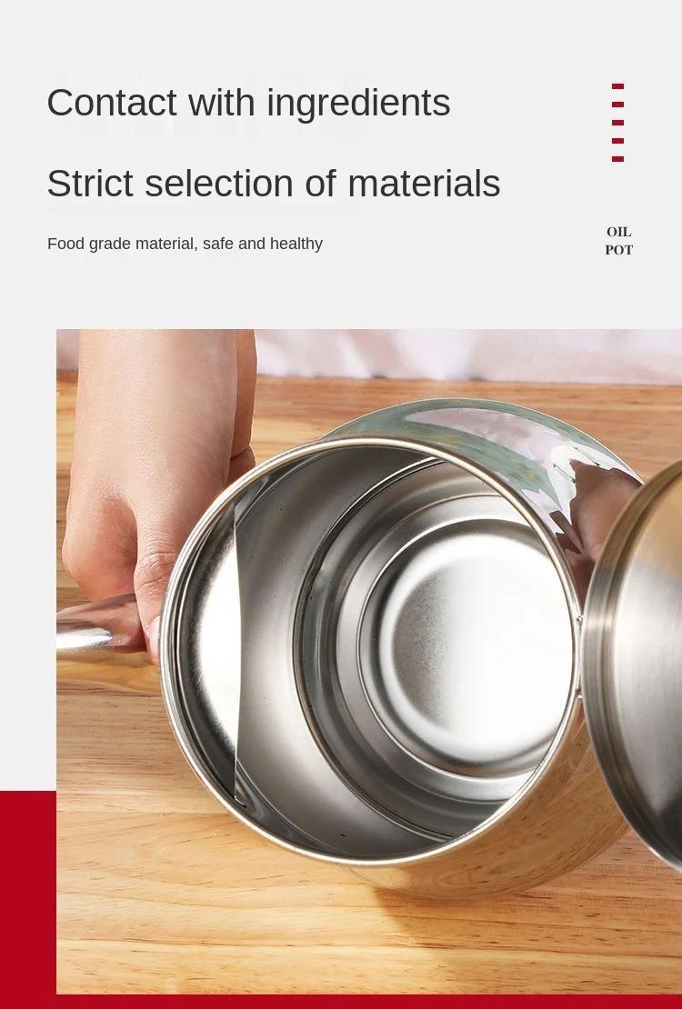 Bidon d'huile en acier inoxydable