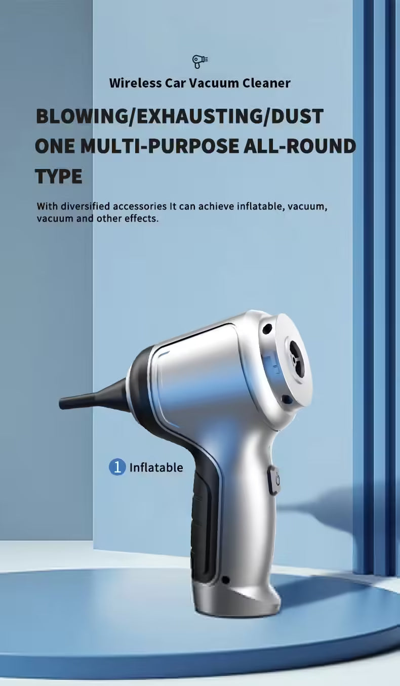 Aspirateur sans fil polyvalent pour voiture et maison - Aspirateur portable eau et poussière à forte aspiration pour un nettoyage facile