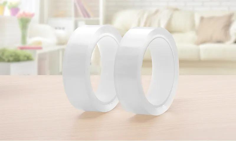 2-Meters Double Sided Transparent Tape Strong & Durable