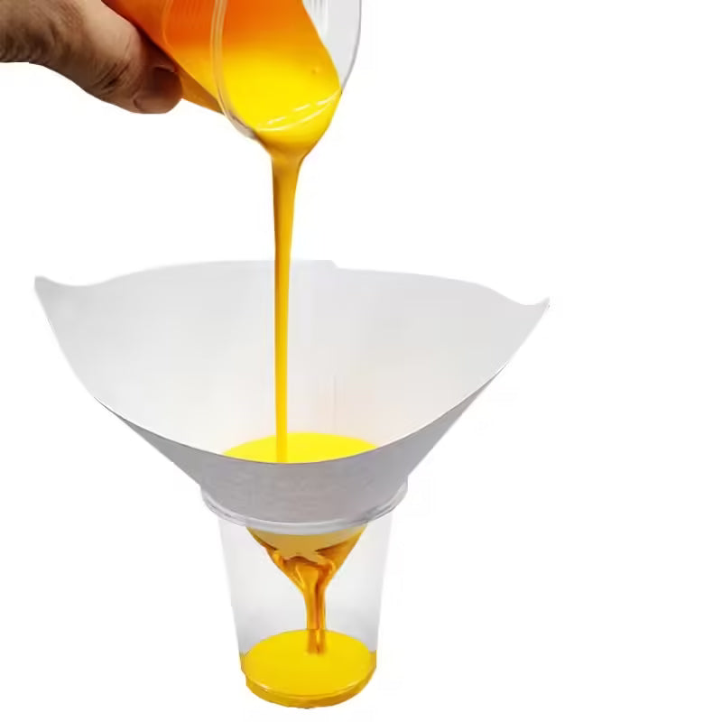 Paint Filter Paper 10x19 cm Disposable Conical Strainer Funnel Paper Filter for Smooth Paint Application 10pcs/set