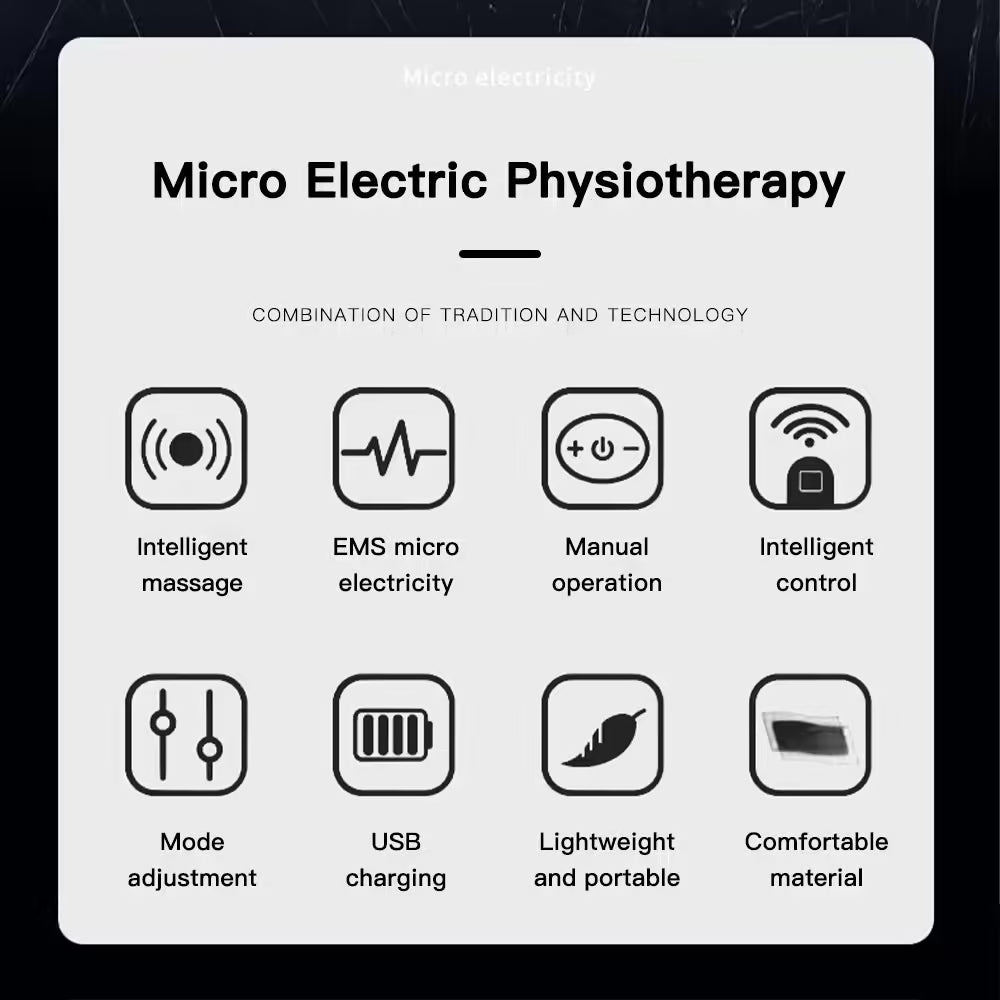 Rechargeable EMS Foot Massager Mat - Electric Foot Relaxation Pads to Relieve Sore Feet, Home Fitness Massage Tool