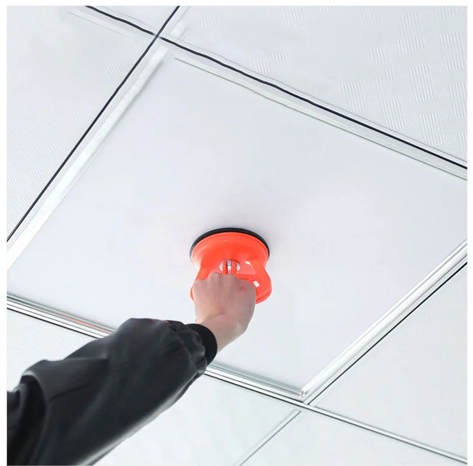 Heavy Duty Aluminum Glass Suction Cup Lifter Vacuum Plate Puller Handle for Glass & Tile Lifting