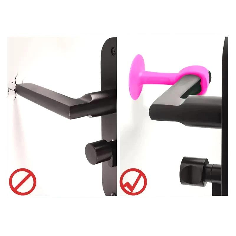 Protection anti-collision sans perforation pour porte à ventouse