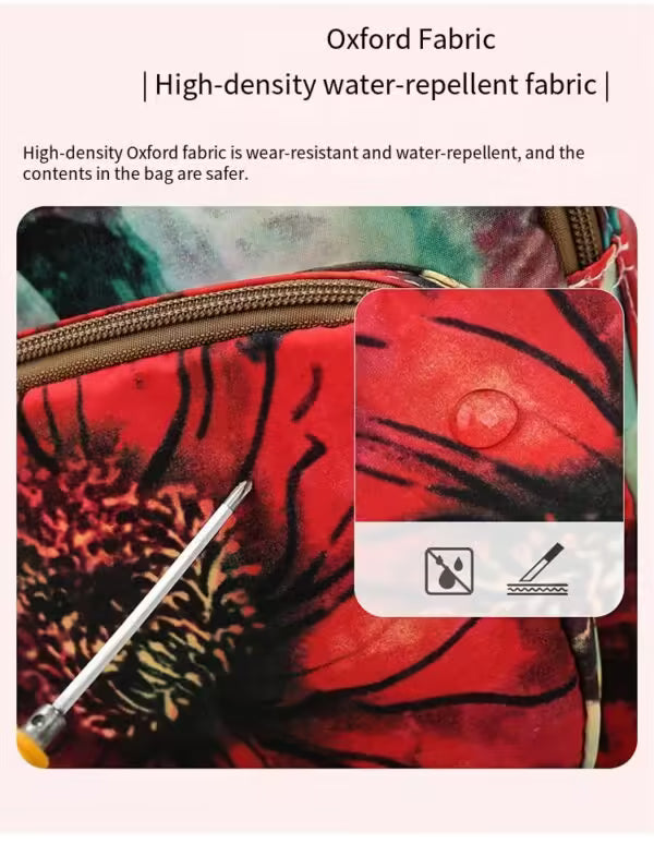 Diaper Shoulder Women Flower Travel Backpack Baby Care (EGB226)