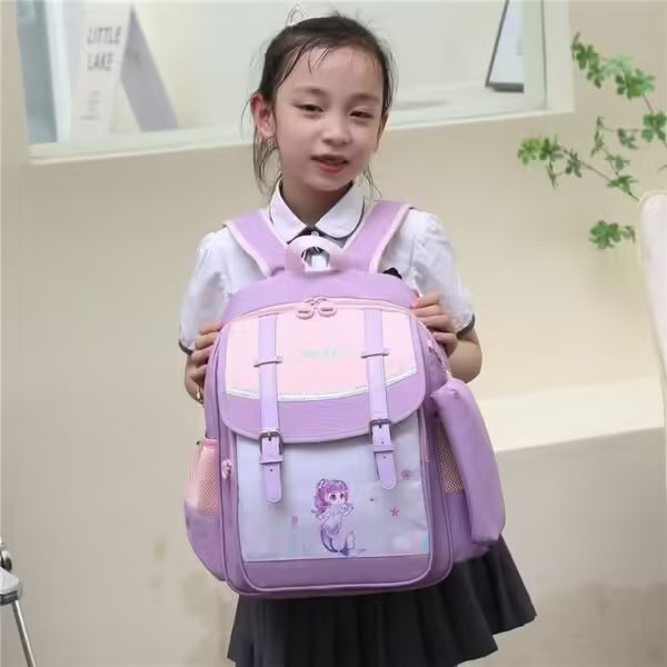 حقيبة ظهر للأطفال بألوان وأشكال مختلفة مع حافظة أقلام (EGB067)