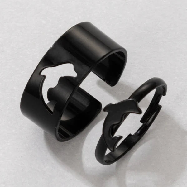 different shapes adjustable black ring egr003 gallery img 3
