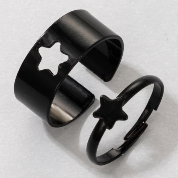different shapes adjustable black ring egr003 gallery img 4