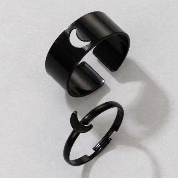 different shapes adjustable black ring egr003 gallery img 5