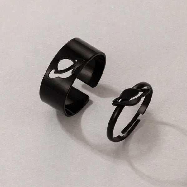 different shapes adjustable black ring egr003 gallery img 6