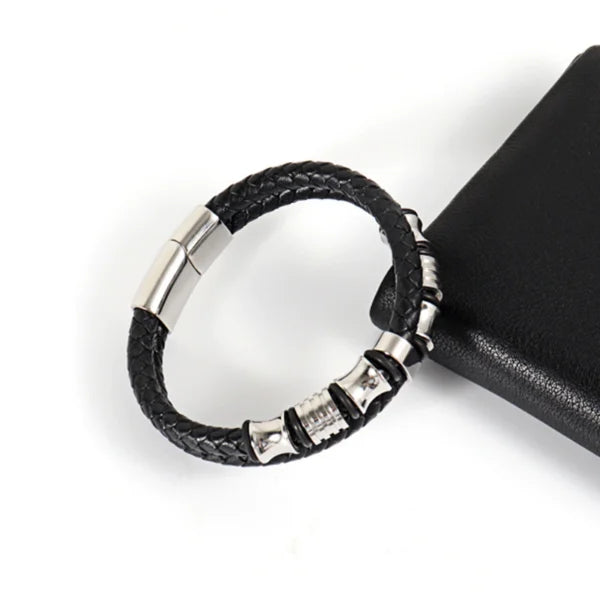 Double Layer Tube Leather Men Bracelet (EGBT128)