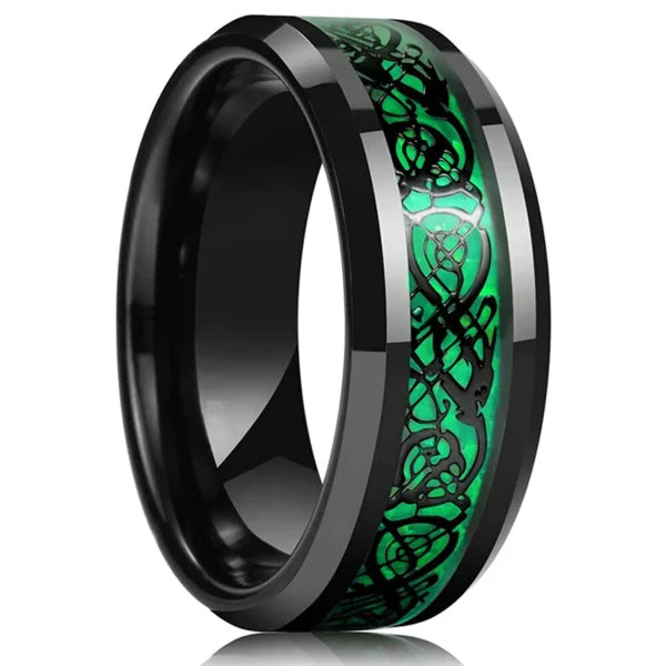 Bague unisexe à motif dragon (EGR018)