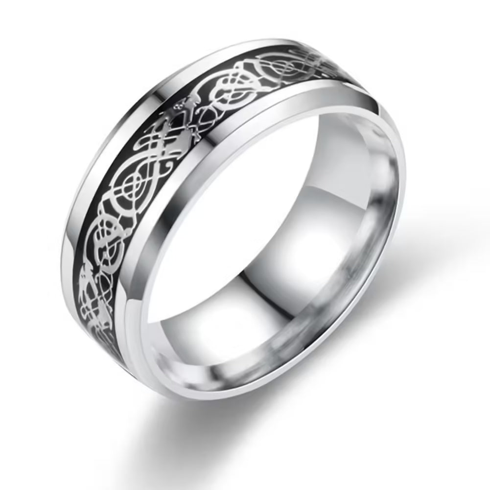 Bague unisexe à motif dragon (EGR018)