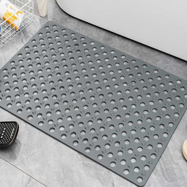 Extra Porous Large Bath Mat – Non-Slip Bathtub Shower Mat with Strong Suction, Anti-Mold TPE for Kitchen & Bathroom Use