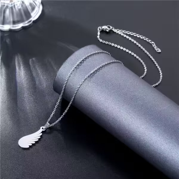 Collier unisexe avec pendentif plume (EGN185)