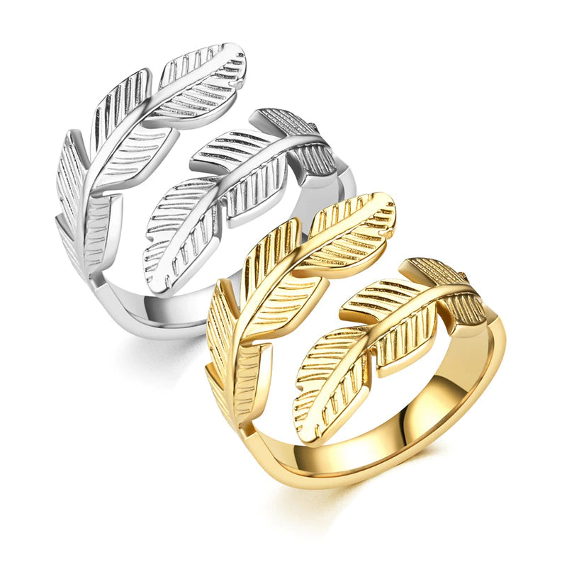 Feather Resizable Unisex Ring (EGR020)